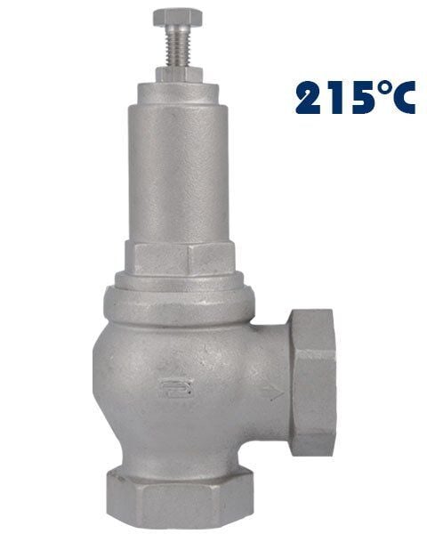 Pakkens 1/2 inç Ayarlı Buharlı Emniyet Ventili DN15