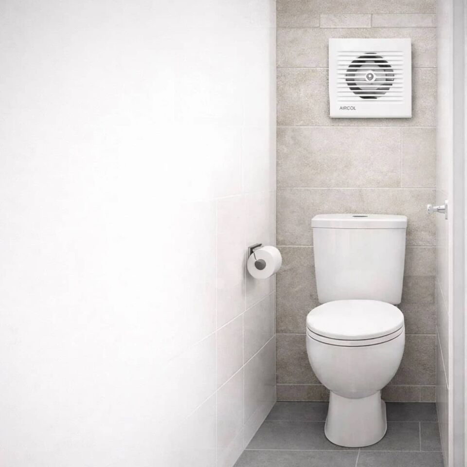 Aircol 200lük Banyo, Wc, Tuvalet Fanı / Aspiratörü 350 m³/h - Aircol 200