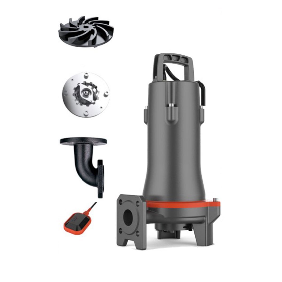 LEO 32SWPm3.6-17- 1.1L/QG Parçalayıcılı Bıçaklı Foseptik Dalgıç Pompa 1.5 Hp 18 mss 133 lt/dk