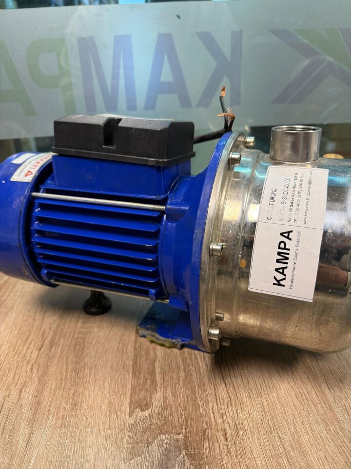 24 Volt DC Jet Solar Pompa, Paslanmaz Gövdeli 36 mss 3 m³/h(Outlet)