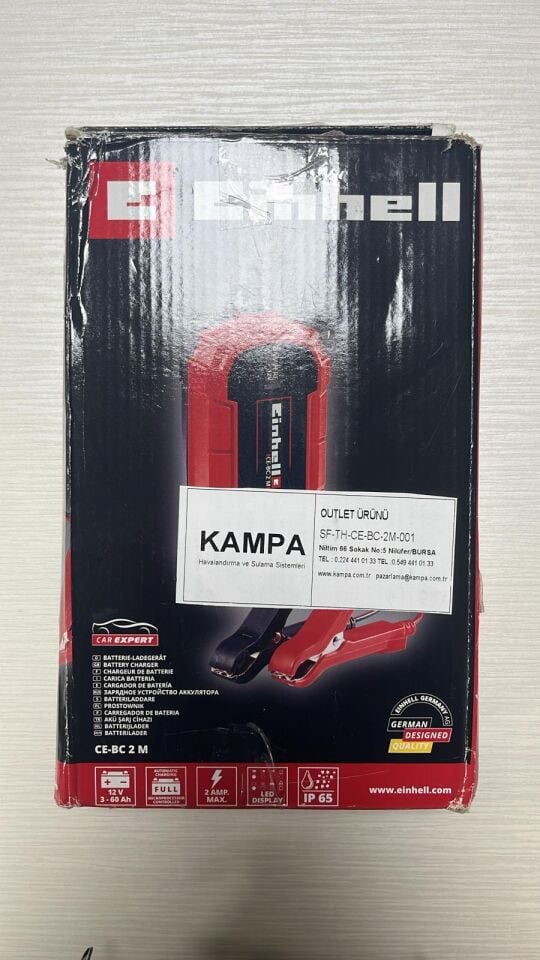 Einhell CE-BC 2M Akıllı Akü Şarj Cihazı 12 Volt 3-60 Ah 2 Amper(Outlet) - SF-TH-CE-BC-2M-001