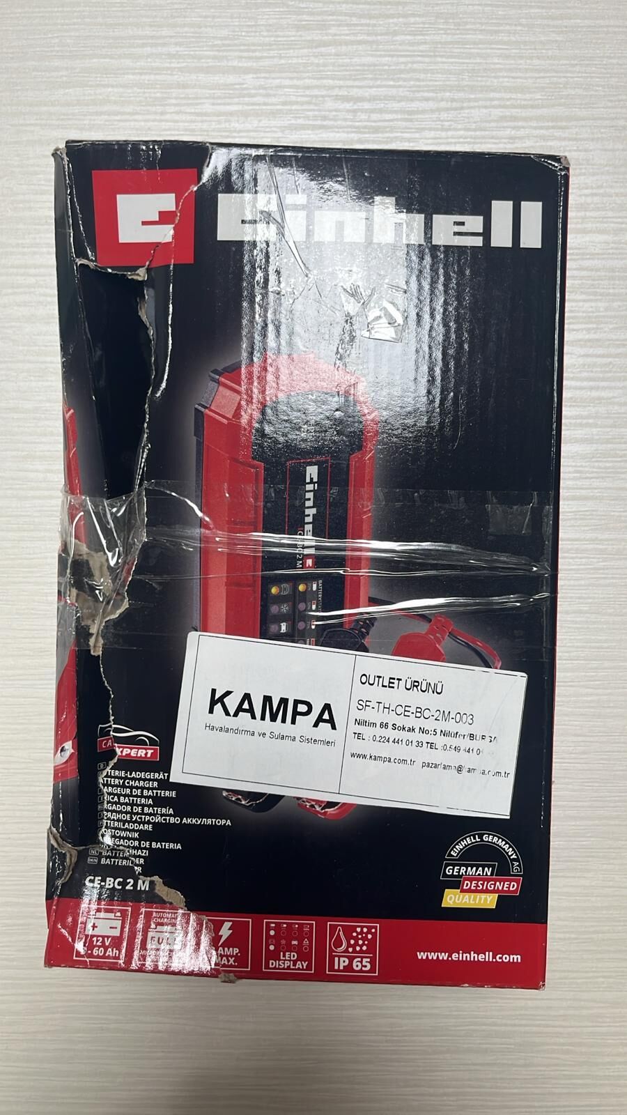 Einhell CE-BC 2M Akıllı Akü Şarj Cihazı 12 Volt 3-60 Ah 2 Amper(Outlet) - SF-TH-CE-BC-2M-003