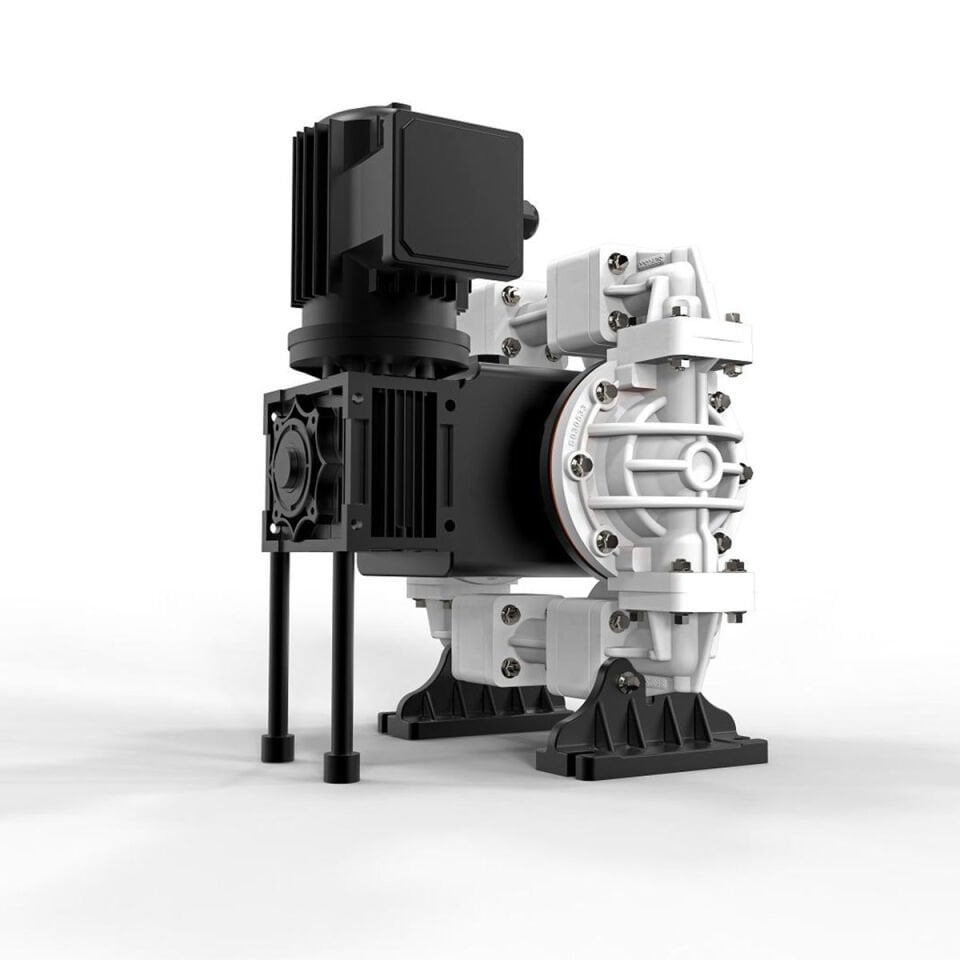 Huge Pump HP05 Plastik Gövdeli Elektrikli Diyaframlı Pompa 20 Litre/Dakika 2 Bar 3/4 inch