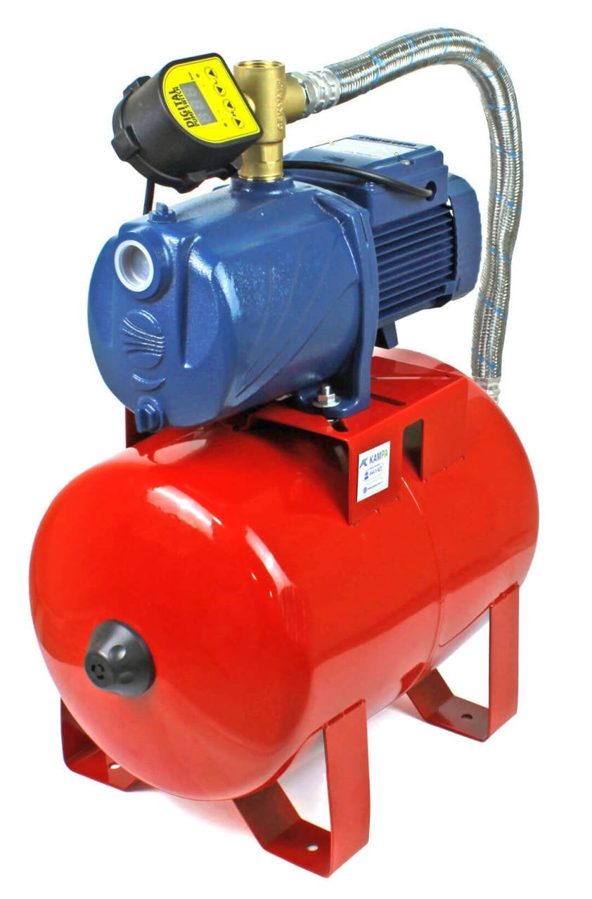 Pedrollo 4CPm 80-C Dijital Sessiz Paket Hidrofor 4 Kat 8 Daire 24 Litre Tanklı