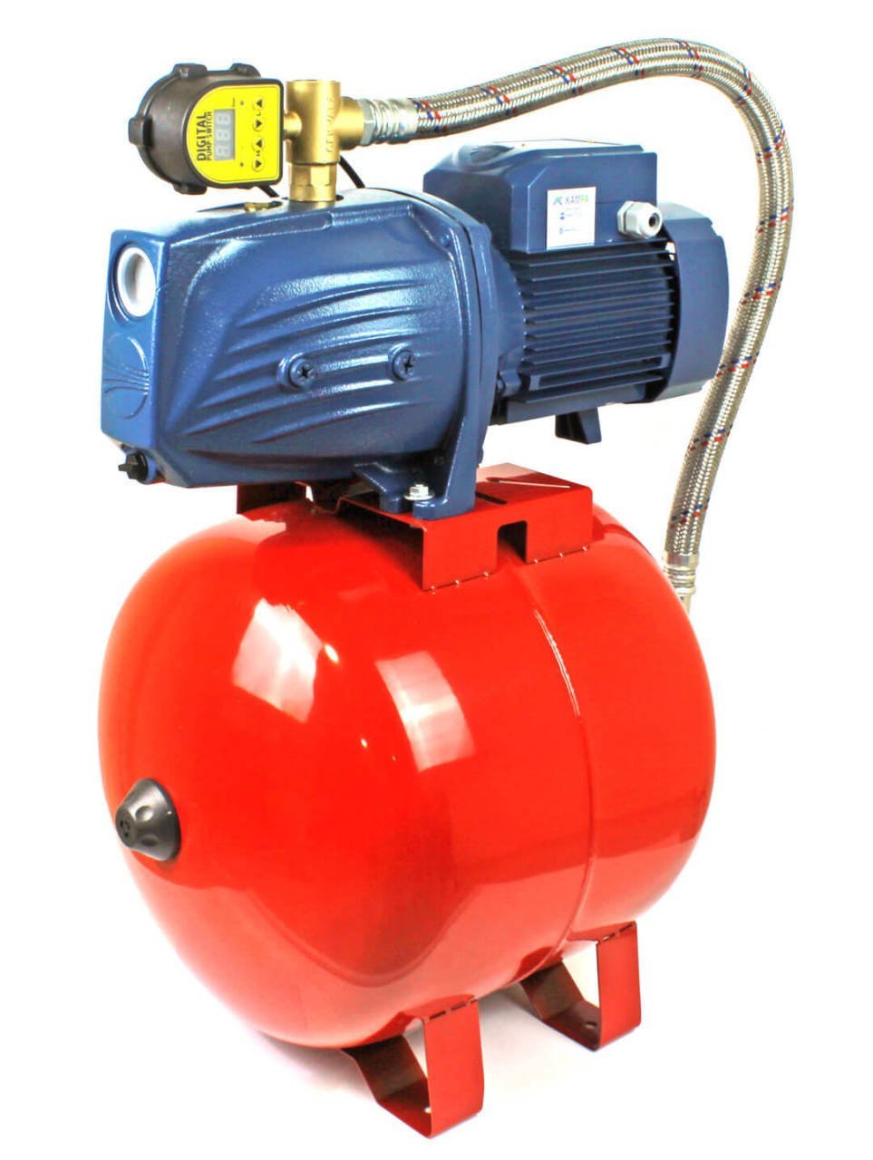 Pedrollo JSWm 3BH Dijital Jet Paket Hidrofor 12 Kat 8 Daire 50 Litre Tanklı