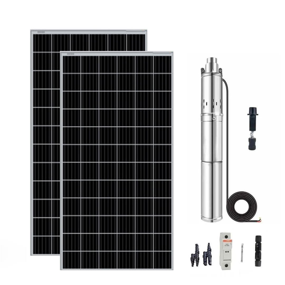 3 inch 48V Fırçasız Dc Dalgıç Pompa Panel Set 750 Watt 90 mss