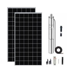 3 inch 48V Fırçasız Dc Dalgıç Pompa Panel Set 750 Watt 90 mss