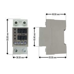 Rcon RCV 03 Ayarlanabilir Voltaj ve Akım Koruyucu Sigorta Cihazı (220V 63A)