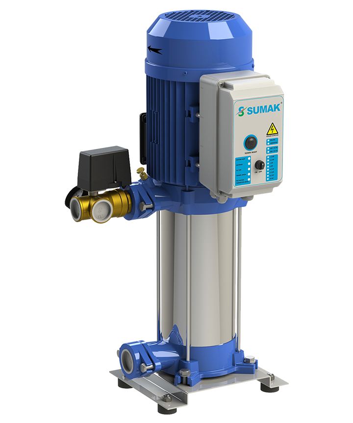 Sumak SHM6 A 100/6 Düşey Milli Kademeli Hidrofor 6 KAT 15 DAİRE