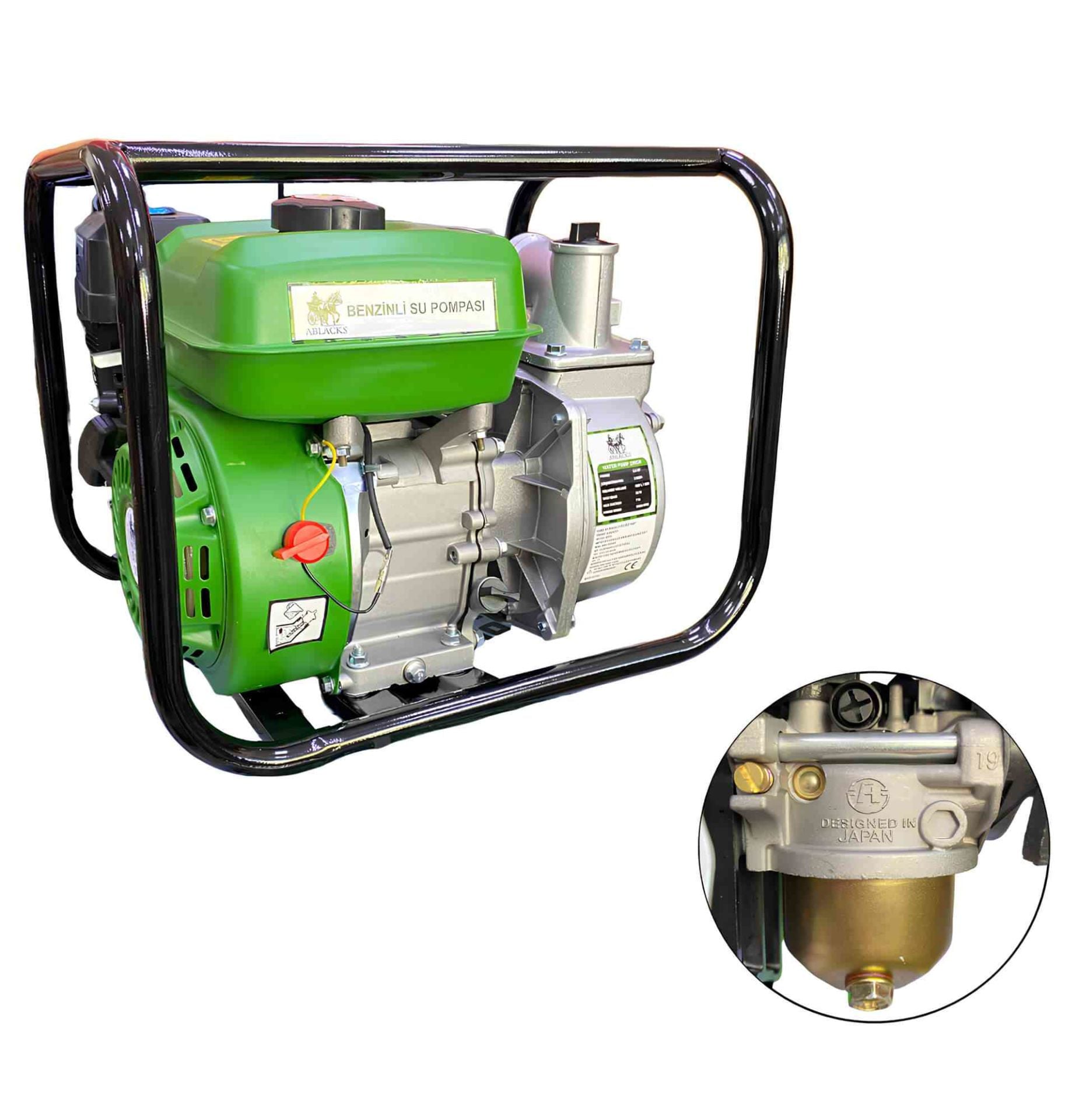 Ablacks 2 İnç Benzinli Su Motoru/Pompası 5.5 Hp / 2.6 Bar / 400 Lt/Dk