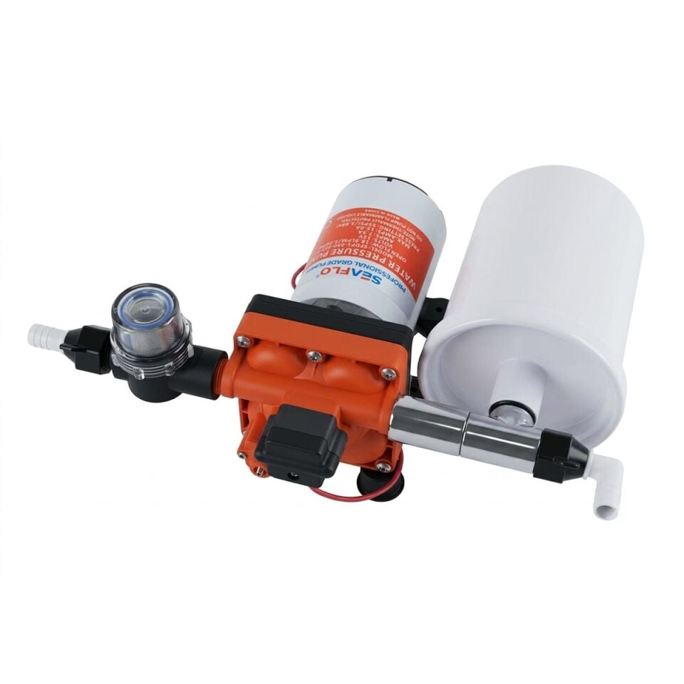 Seaflo 12 Volt 2 Lt Tanklı Otomatik Tekne, Karavan Hidroforu 18.9 Lt/Dk 3.7 Bar