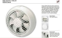 S&P HCM-180 N Cam ve Duvar Tipi Panjurlu Mini Aksiyel Fan