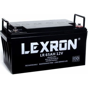 LEXRON 12V 65 AH Jel Akü, Güneş Enerji Aküsü, Solar Jel Akü