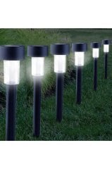 Solar Bahçe Lambası Aydınlatma Saplama 10 Adet Güneş Enerji