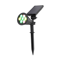 Bahçe Armatürü, Solar Bahçe Lambası, 7W 7 Renkli Güneş Enerjili Aydınlatma