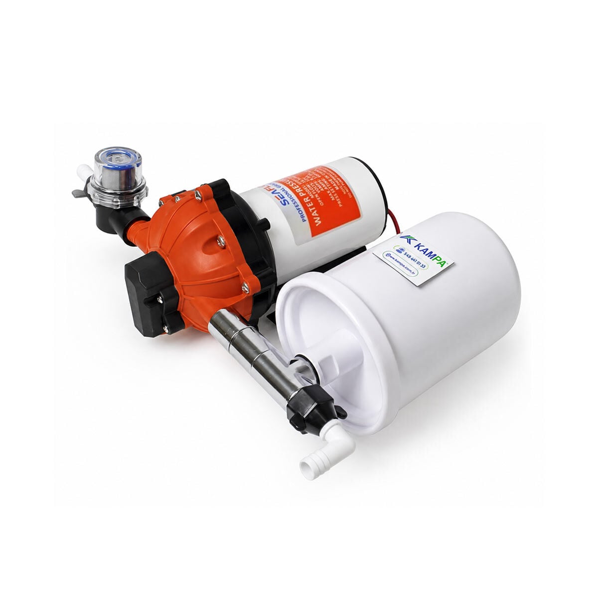 Seaflo 12 Volt 2 Lt Tanklı Otomatik Hidrofor, Tekne, Yat, Karavan Hidroforu Pompası