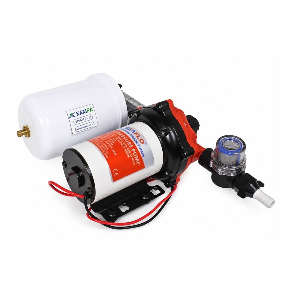 Seaflo 12 Volt 2 Lt Tanklı Otomatik Hidrofor, Tekne, Yat, Karavan Hidroforu Pompası