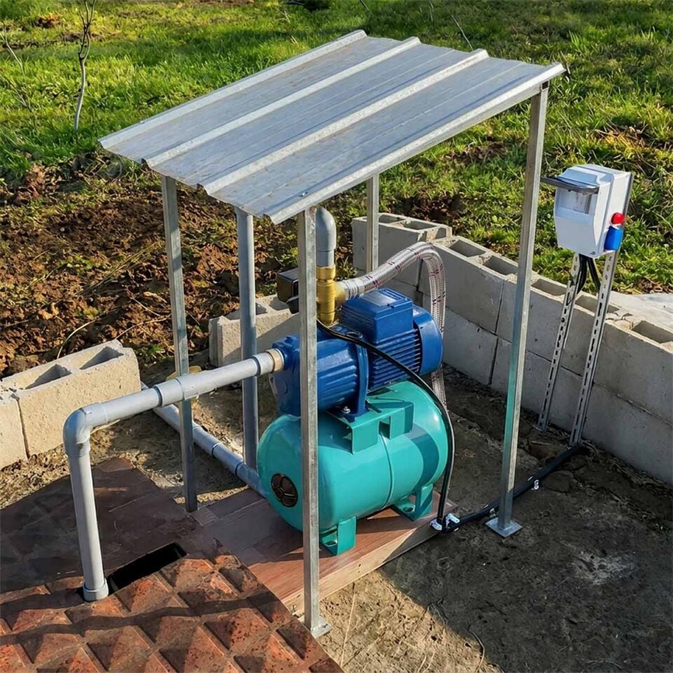 Pedrollo 4CPm 100-C Sessiz Paket Hidrofor 5 Kat 12 Daire 24 Litre Tanklı