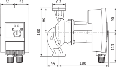 Wilo Yonos MAXO 30-0,5-10 Frekans Konvertörlü Sirkülasyon Pompası 10.8 mss 9.6 m³/h