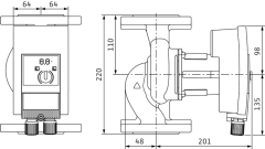 Wilo Yonos MAXO 40/0,5-8 Frekans Konvertörlü Sirkülasyon Pompası 8.5 mss  18.2 m³/h
