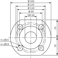 Wilo Yonos MAXO 50/0,5-8 Frekans Konvertörlü Sirkülasyon Pompası 8.5 mss 18.2 m³/h