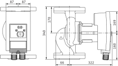 Wilo Yonos MAXO 50/0,5-16 Frekans Konvertörlü Sirkülasyon Pompası 16,5 mss 48,1 m³/h