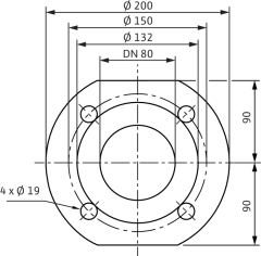 Wilo Yonos MAXO 80/0,5-6 Frekans Konvertörlü Sirkülasyon Pompası 7 mss  50,8 m³/h