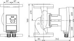 Wilo Yonos MAXO 100/0,5-12 Frekans Konvertörlü Sirkülasyon Pompası 13,5 mss  64 m³/h