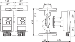 Wilo Yonos MAXO-D 40/0,5-16 Frekans Konvertörlü Sirkülasyon Pompası 17,6 mss 25,6 m³/h