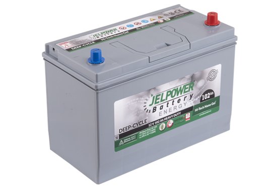 JelPower 12 Volt 102 AH Solar Jel Akü