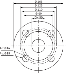 Wilo Yonos MAXO-D 50/0,5-9 Frekans Konvertörlü Sirkülasyon Pompası 9,6 mss 26,4 m³/h