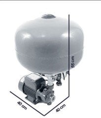 Kampa Dab KPF 30/16 Küre Tanklı Mini Paket Hidrofor 2 Kat 2 Daire