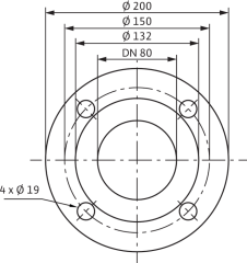 Wilo Yonos MAXO-D 80/0,5-12 Frekans Konvertörlü Sirkülasyon Pompası 13 mss 61 m³/h