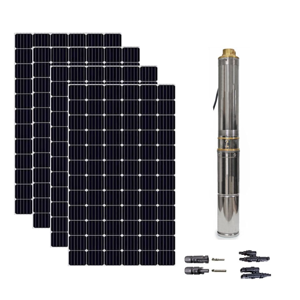 3 inch 138V Fırçasız Dc Dalgıç Pompa Panel Set 1500 Watt 140 mss