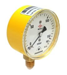 Pakkens 0-160 mBar 63 mm Alttan Bağlantılı Kapsül Diyaframlı Doğalgaz Manometresi CL1,6 G 1/4 inch