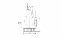 Grundfos KPC 300 A Drenaj Dalgıç Pompa - Kirli Su 350 Watt
