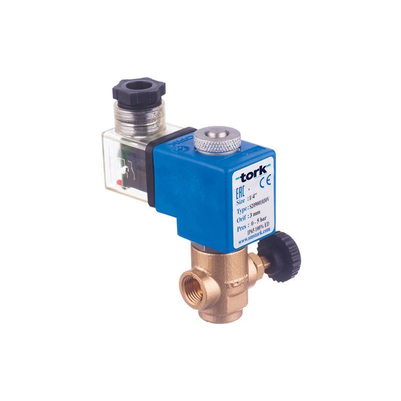 Tork S2090 Buhar Solenoid Valf Direkt Çekmeli N.Kapalı Debi Kontrollü