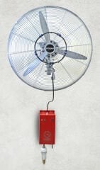 Koşar 65cm Duvar Tipi  Endüstriyel Su Buharlı Açık Alan Serinletme Vantilatörü