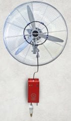 Koşar 75 Cm Duvar Tipi Endüstriyel Su Buharlı Açık Alan Serinletme Vantilatörü