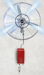 Koşar 75 Cm Duvar Tipi Endüstriyel Su Buharlı Açık Alan Serinletme Vantilatörü