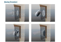 Aircol 150 K Kapaklı Aksiyel Fan / Aspiratör 350 m³/h - Aircol 150 K