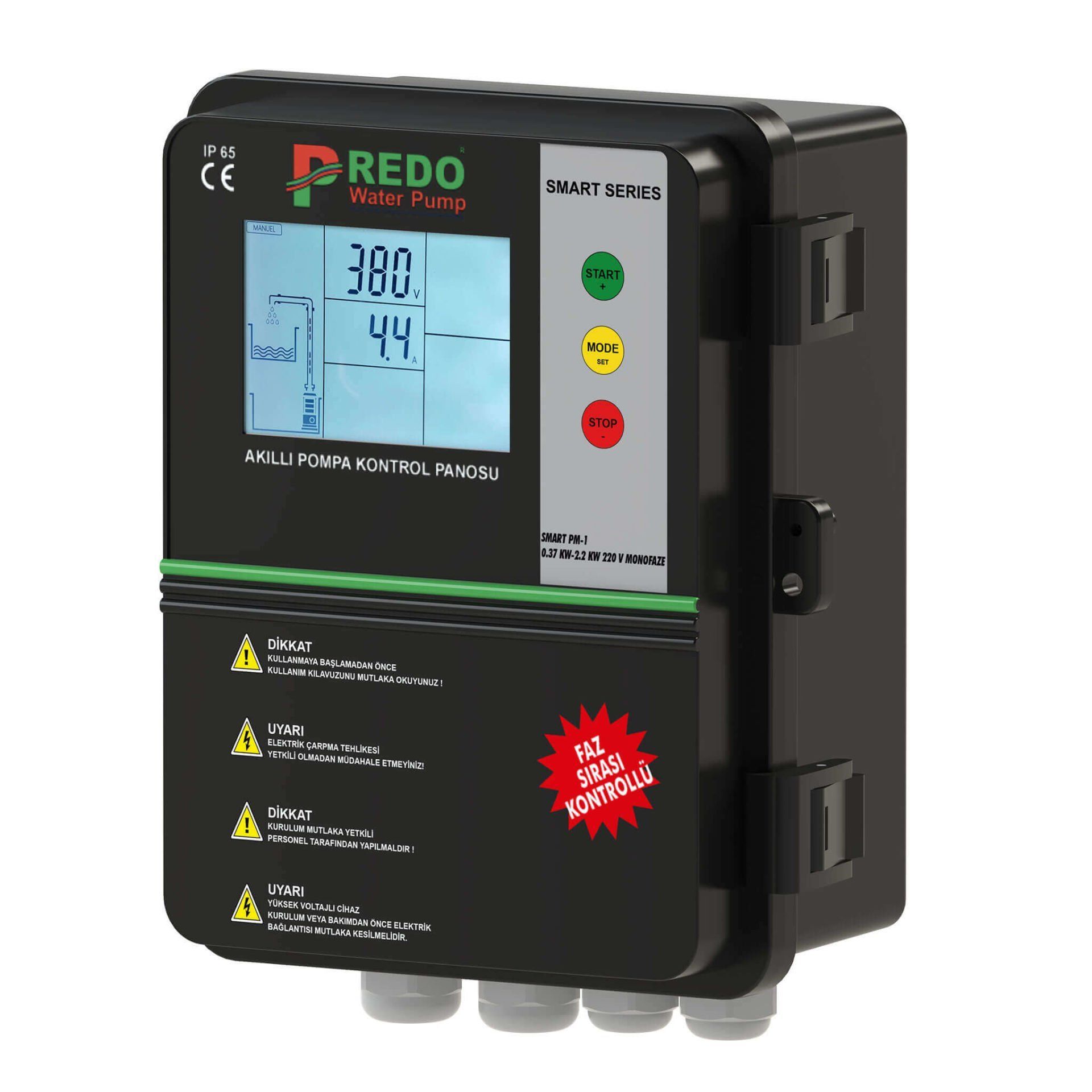 Predo SMART PT-2/5.5-7.5kW Akıllı Dalgıç Pompa Kontrol Panosu