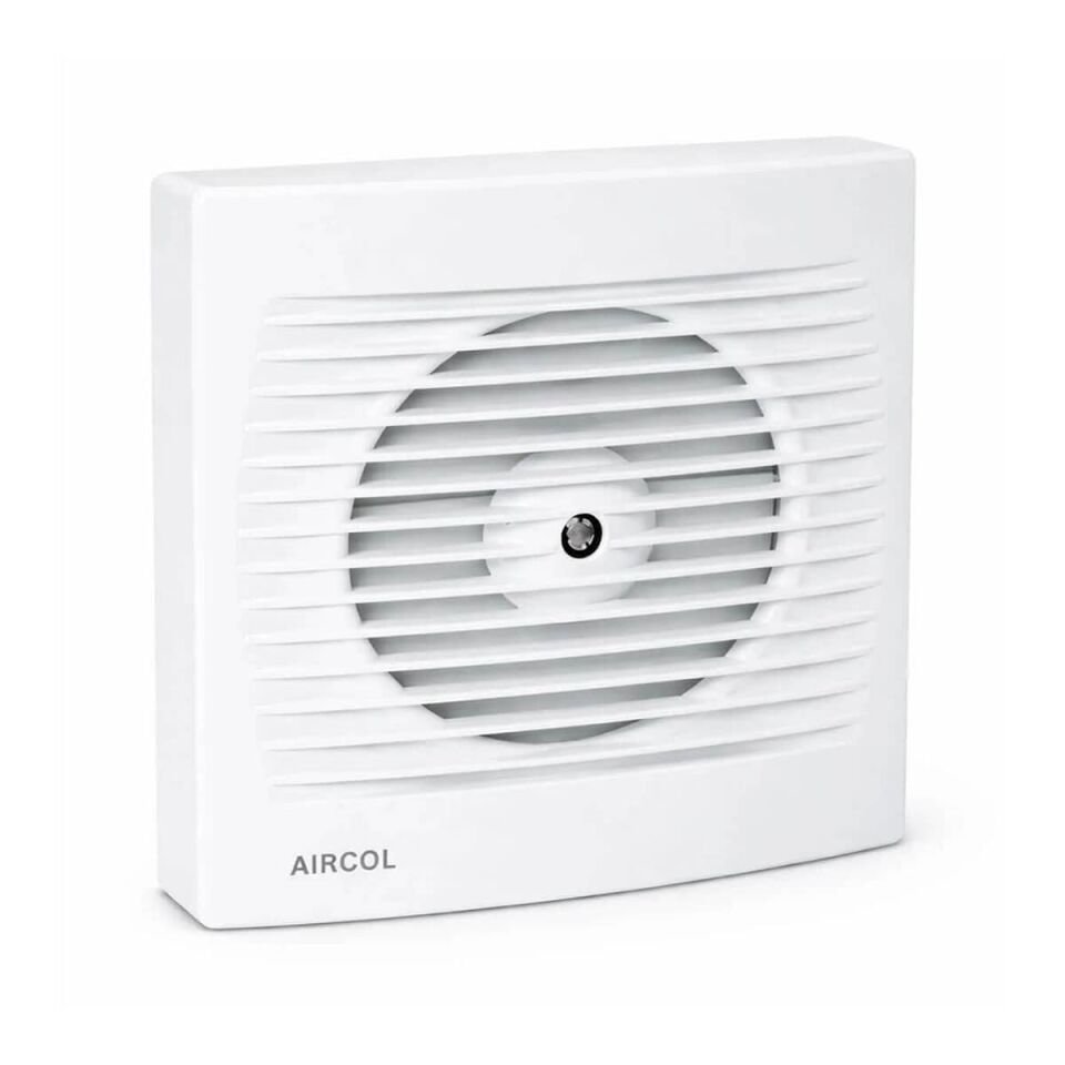 Aircol 100lük Panjurlu Tuvalet, Wc ve Banyo Fanı / Aspiratörü 100 m³/h - Aircol 100 MP