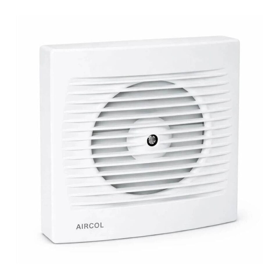 Aircol 100lük Panjurlu Tuvalet, Wc ve Banyo Fanı / Aspiratörü 100 m³/h - Aircol 100 MP