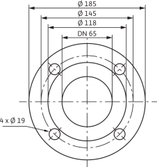Wilo Stratos-D 65/1-12 Frekans Konvertörlü Sirkülasyon Pompası 10 mss 70 m³/h