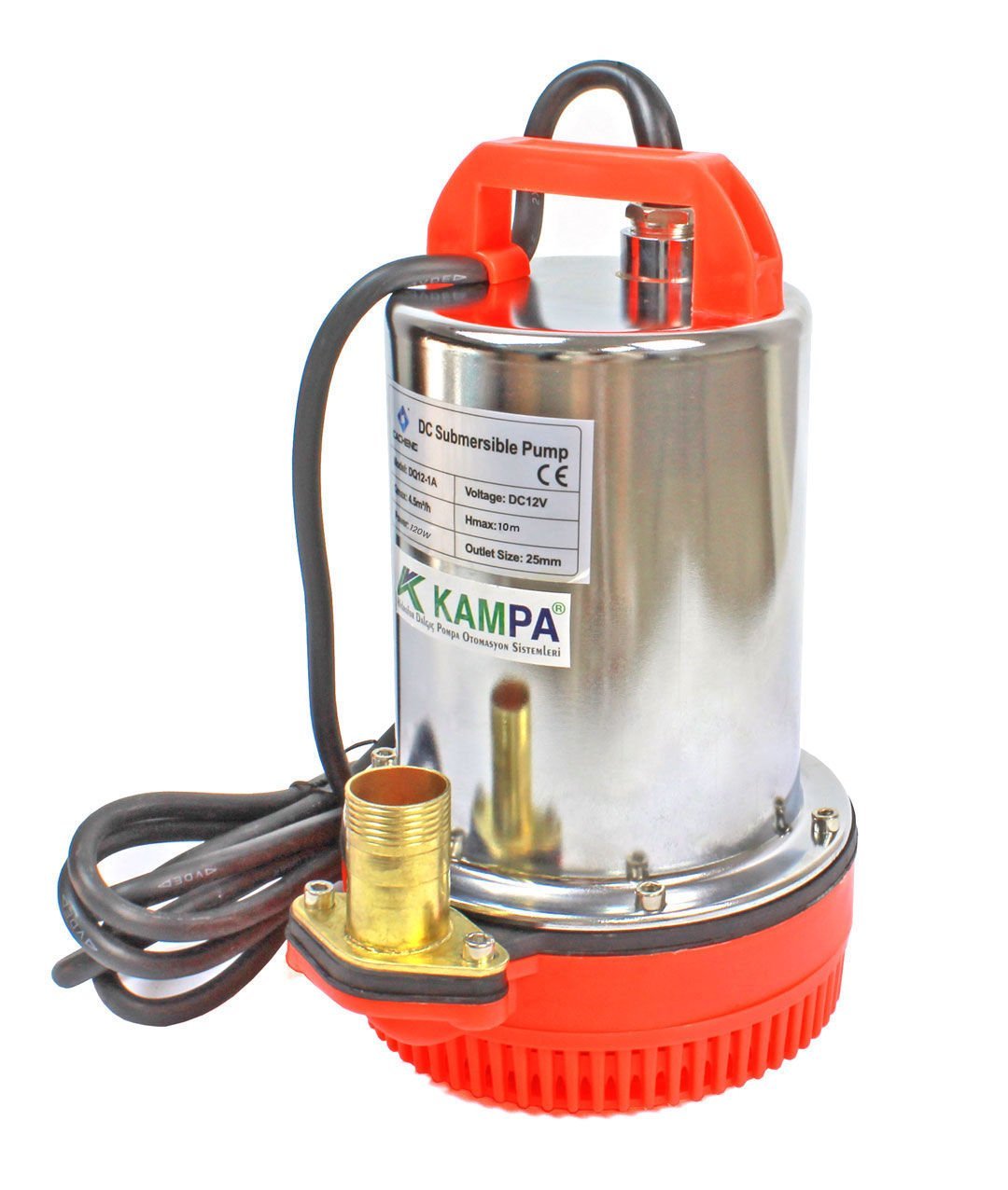 Cacheng 12 Volt Dalgıç Pompa Sintine Pompa 10 mss 4.5 m³/h