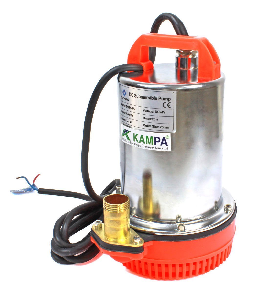 Cacheng 24 Volt Dalgıç Pompa Sintine Pompa 12 mss 4.5 m³/h