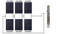 108 Volt 1200 Watt Dc Solar Güneş Enerjili Fırçasız Kademeli Dalgıç Pompa 100 mss 6 m³/h