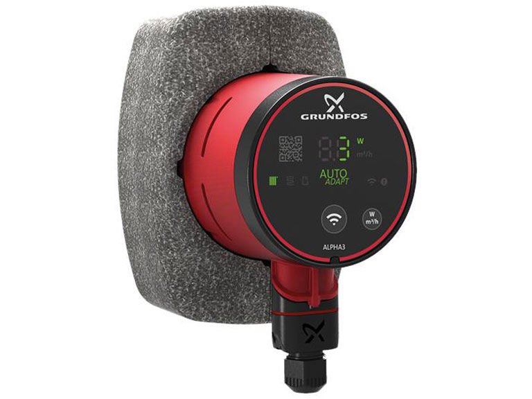 Grundfos ALPHA3 25-80(180 mm) 40-60.000 Kazan İçin Frekans Konvertörlü Sirkülasyon Pompası 8mss 4m³/h