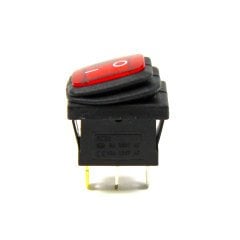Körüklü Işıklı Anahtar Kırmızı, ON-OFF  3 Pin - Düğme Buton Switch